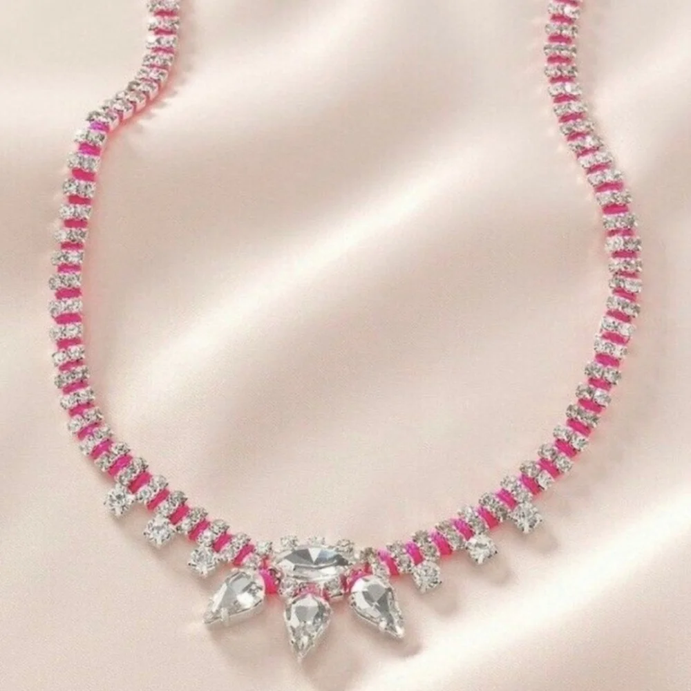 Stella & Dot Neon Dream Statement Necklace 2 in 1 Convertible Design - Picture 3 of 3